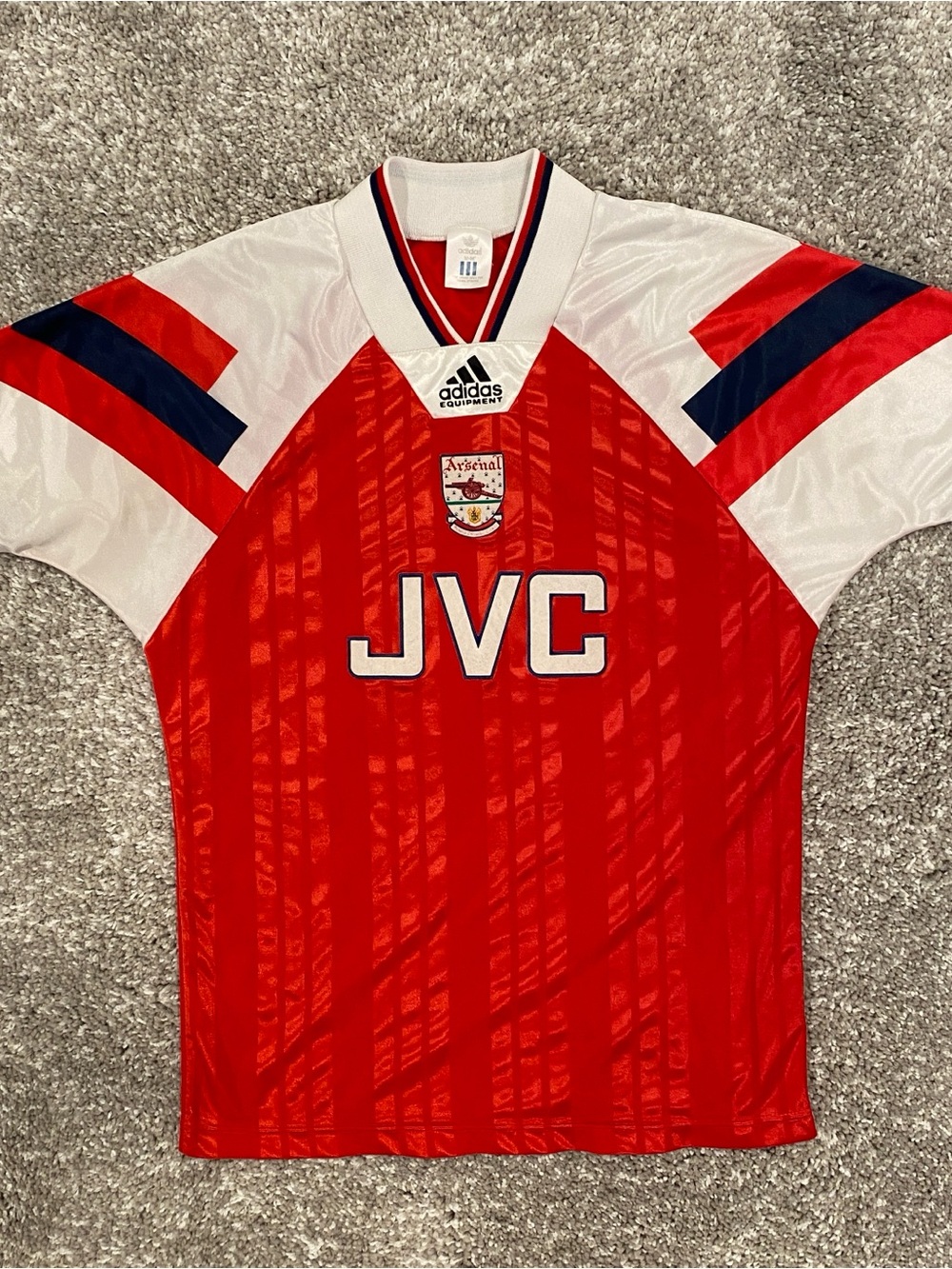 1992-1994 Arsenal Jersey Adidas JVC